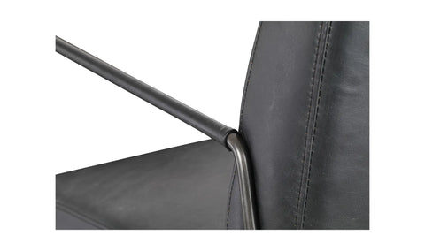 Dagwood Leather Armchair Black