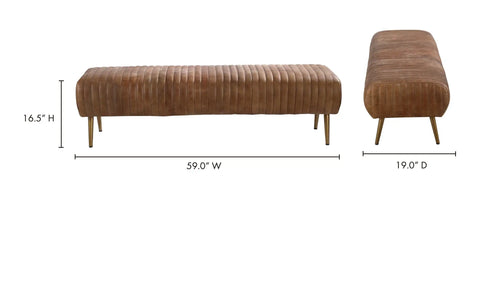 Endora Bench Open Road Brown