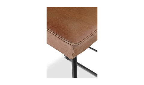 Starlet Counter Stool Open Road Brown Leather - Set Of Two