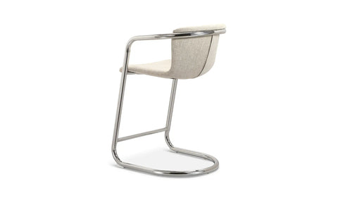 Freeman Chrome Frame Counter Stool Blended Cream - Set Of Two