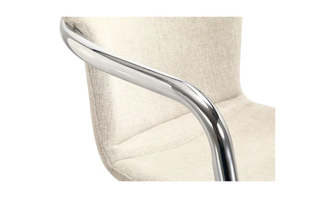 Freeman Chrome Frame Counter Stool Blended Cream - Set Of Two