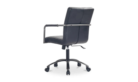 Roy Office Chair Black Leather