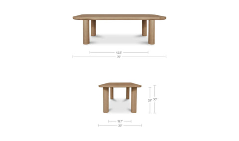 Anders Dining Table Small Natural