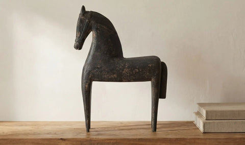 Gallant Wooden Sculpture Black
