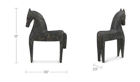 Gallant Wooden Sculpture Black