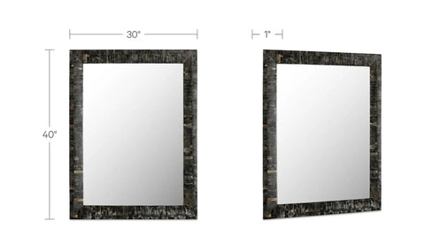 Avis Horn Inlay Mirror