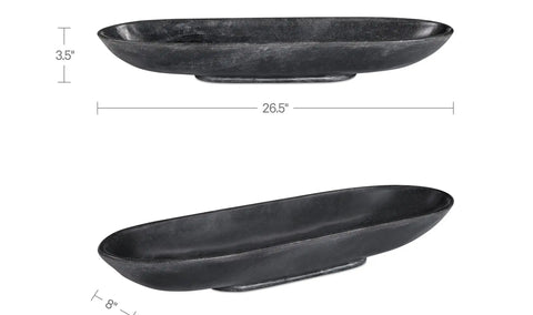 Venetia Tray Black Marble