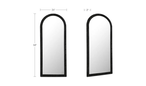 Hughes Floor Mirror Iron Grey