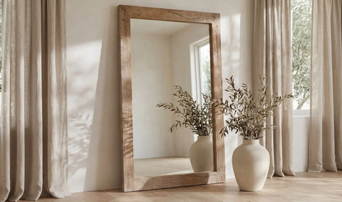 Orchard Reclaimed Wood Floor Mirror