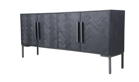 Fishbone Sideboard Black
