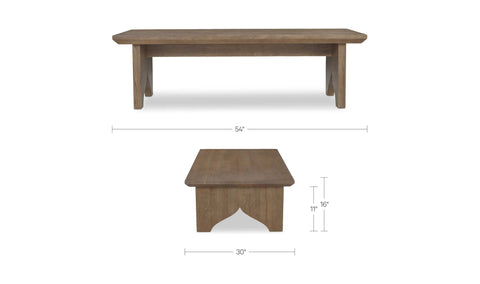 Lake Coffee Table Brown