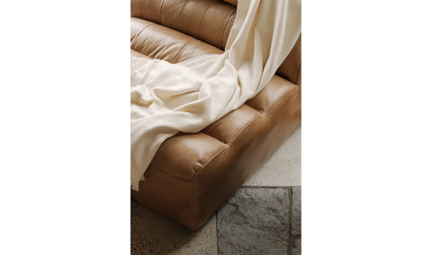 Ramsay Leather Slipper Chair Tan