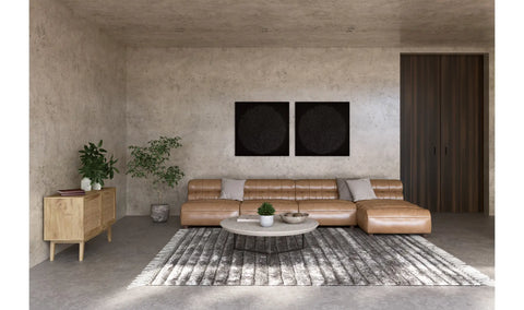 Ramsay Leather Chaise Tan