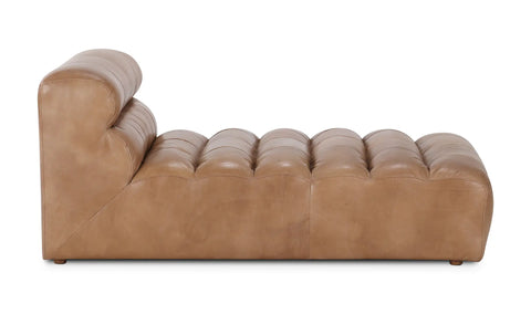 Ramsay Leather Chaise Tan