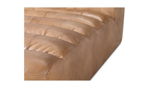 Ramsay Leather Chaise Tan