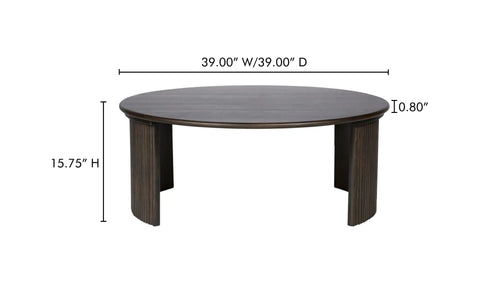 Penny Large Coffee Table Dark Brown