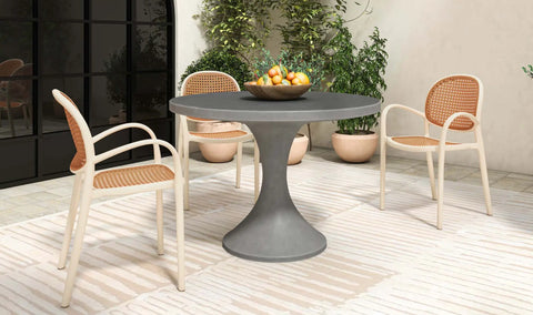 Soren Outdoor Dining Chair White-Set of Two