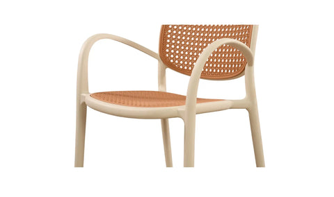 Soren Outdoor Dining Chair White-Set of Two