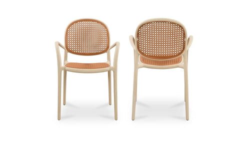 Soren Outdoor Dining Chair White-Set of Two