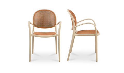 Soren Outdoor Dining Chair White-Set of Two