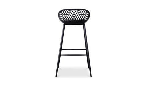 Piazza Outdoor Barstool Black - Set Of Two