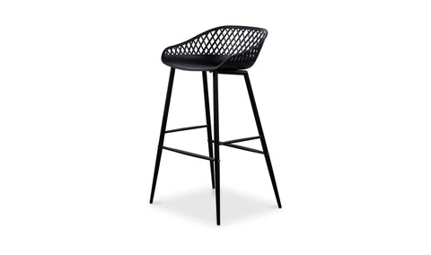 Piazza Outdoor Barstool Black - Set Of Two