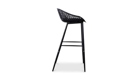 Piazza Outdoor Barstool Black - Set Of Two