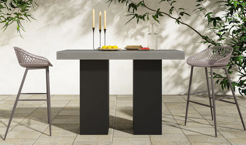 Piazza Outdoor Barstool Grey - Set Of Two