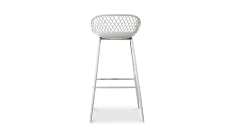 Piazza Outdoor Barstool White - Set Of Two
