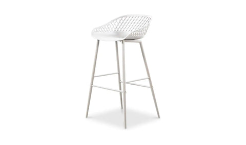 Piazza Outdoor Barstool White - Set Of Two