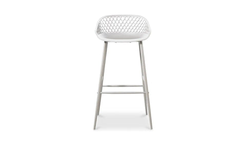 Piazza Outdoor Barstool White - Set Of Two