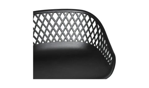 Piazza Outdoor Counter Stool Black - Set Of Two