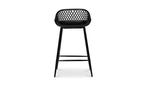Piazza Outdoor Counter Stool Black - Set Of Two