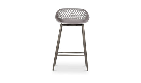 Piazza Outdoor Counter Stool Grey - Set Of Two