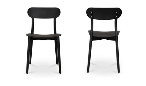Kent Outdoor Dining Chair Black - Set Of Two