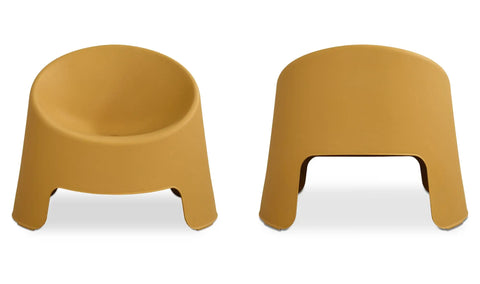 Nolla Outdoor Accent Chair Set of Two Yellow