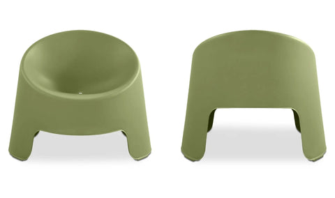 Nolla Outdoor Accent Chair Set of Two Green