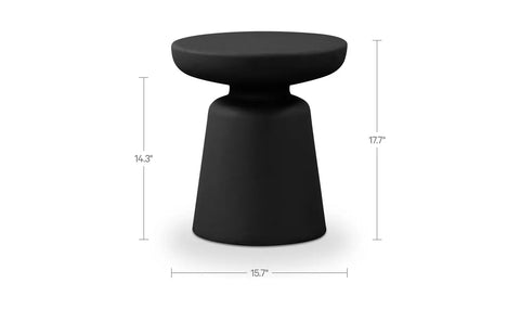 Ruth Outdoor Side Table Black