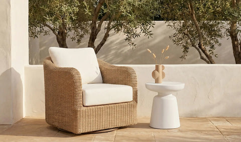 Ruth Outdoor Side Table White