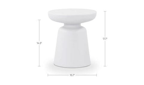 Ruth Outdoor Side Table White