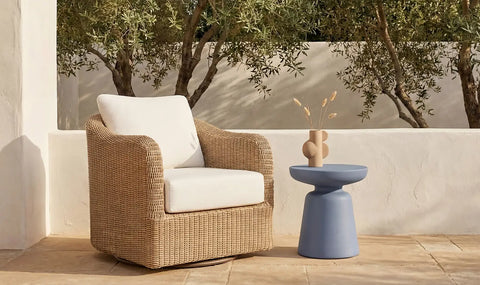 Ruth Outdoor Side Table Blue