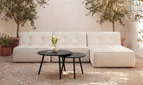 Kari Outdoor Nesting Coffee Table Black