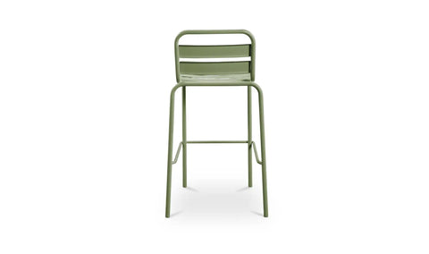 Kade Outdoor Bar Stool Green Set of Two