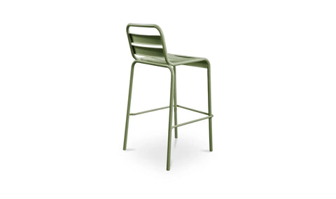 Kade Outdoor Bar Stool Green Set of Two