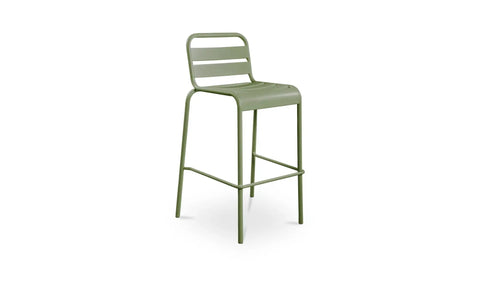 Kade Outdoor Bar Stool Green Set of Two
