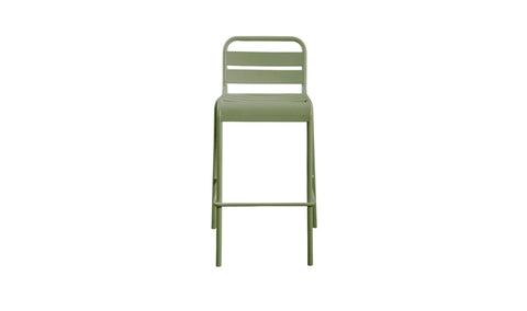 Kade Outdoor Bar Stool Green Set of Two