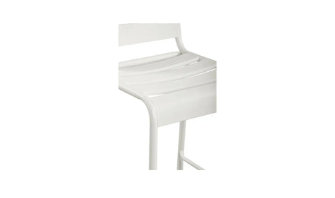 Kade Outdoor Bar Stool White Set of Two