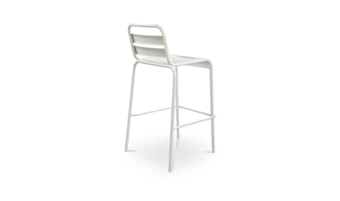 Kade Outdoor Bar Stool White Set of Two