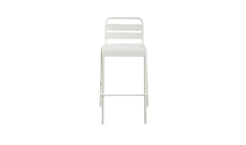 Kade Outdoor Bar Stool White Set of Two