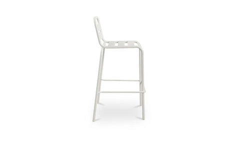 Kade Outdoor Bar Stool White Set of Two